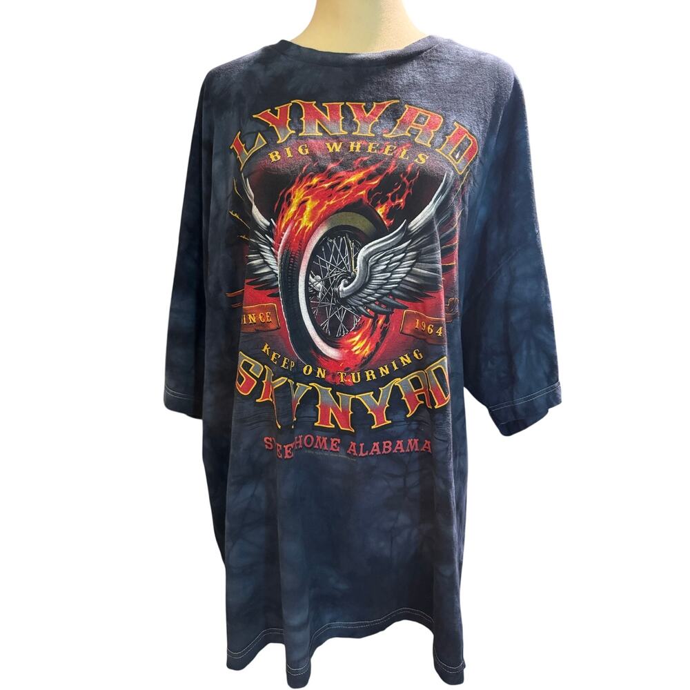 Liquid Blue Lynyrd Skynyrd Tie Dye Graphic Tee, Sweet Home Alabama, 3XL